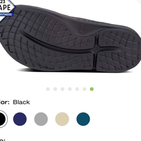 OOFOS MEN'S OOAHH SLIDE SANDAL - BLACK SIZE 8(M) SIZE‎ 10(W) NWT IN PACKAGING - Picture 6 of 8